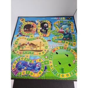 Super Mario The Game Of Life Replacement Game Board EUC Hasbro